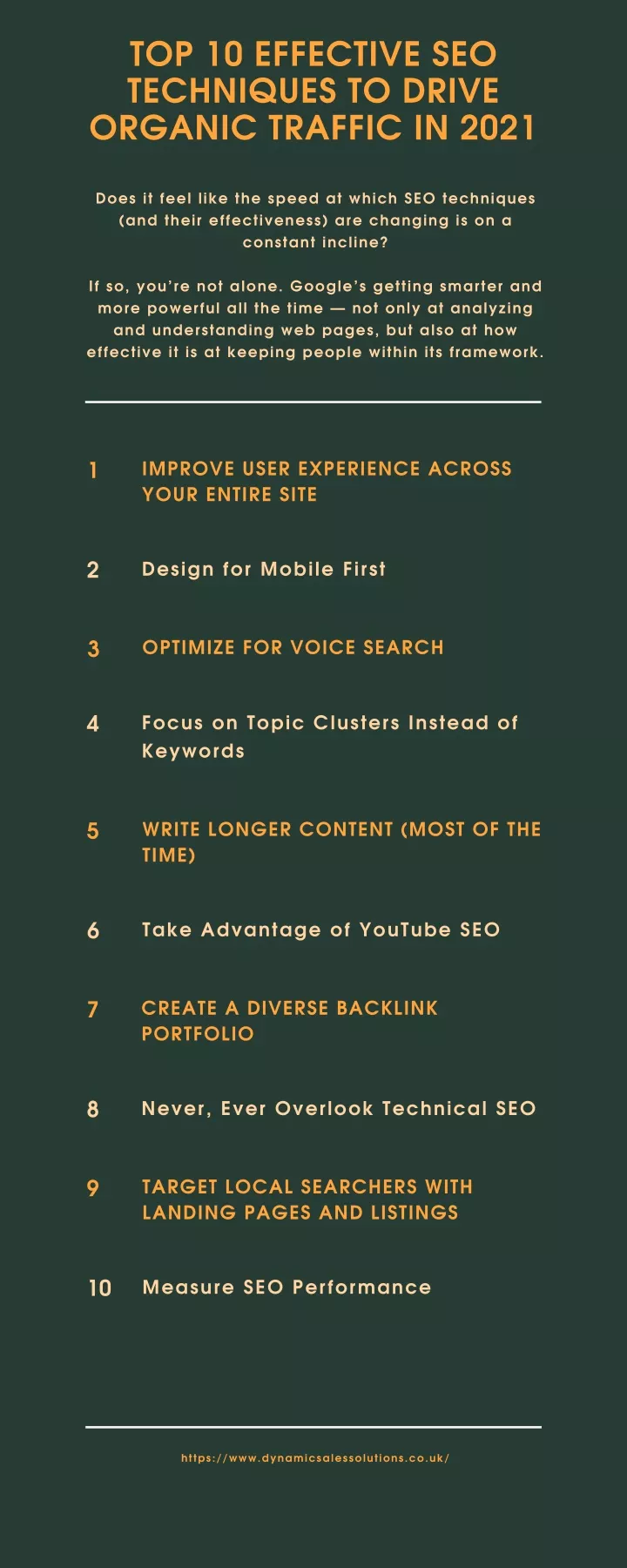 top 10 effective seo techniques to drive organic