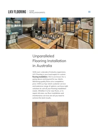 Flooring Installation