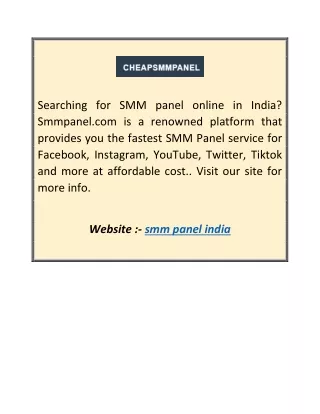 searching for smm panel online in india smmpanel