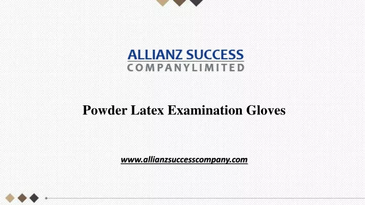 powder latex examination gloves