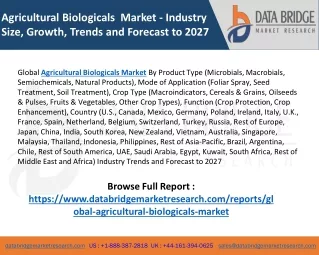 Agricultural Biologicals Market