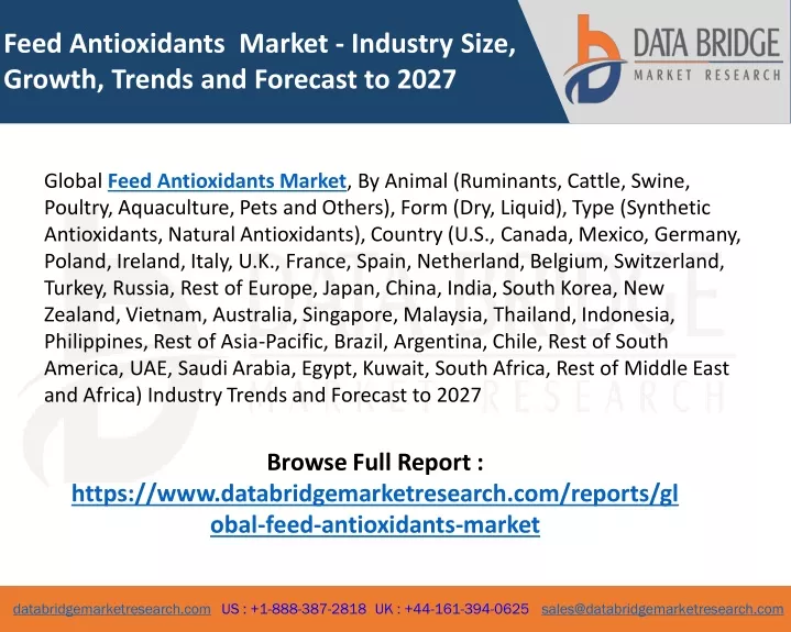 feed antioxidants market industry size growth