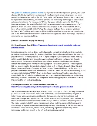 the global iot node and gateway market