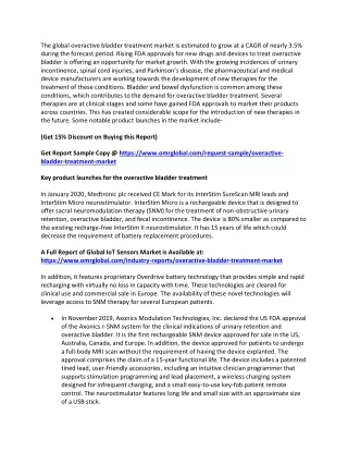 the global overactive bladder treatment market
