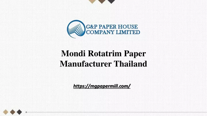 mondi rotatrim paper manufacturer thailand