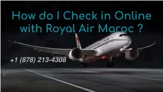 how do i check in online with royal air maroc