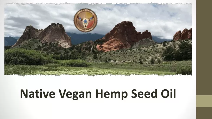 native vegan hemp seed oil