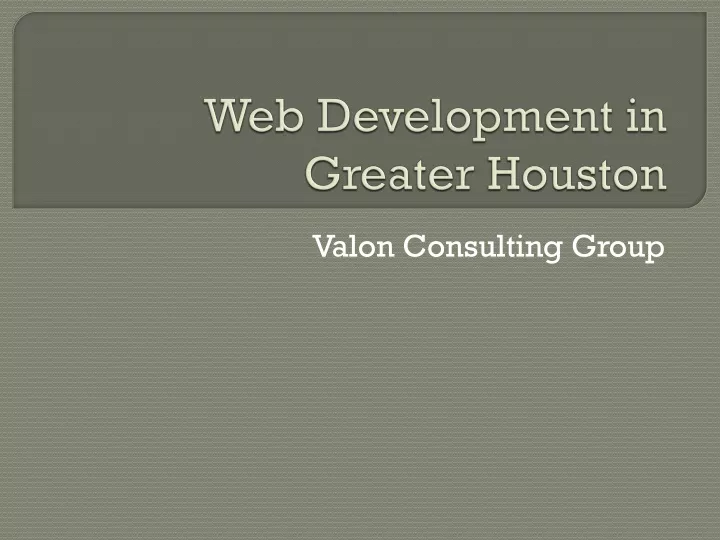 web development in greater houston