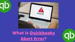 What is the Quickbooks Abort Error