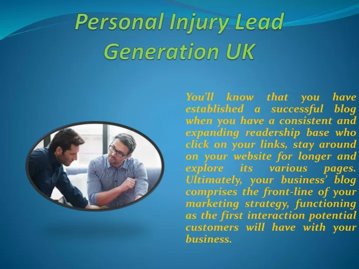 personal injury lead generation uk