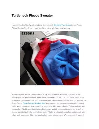 Turtleneck Fleece Sweater