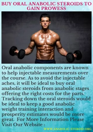 Buy Oral Anabolic Steroids To Gain Prowess
