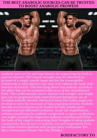 the best anabolic sources can be trusted to boost