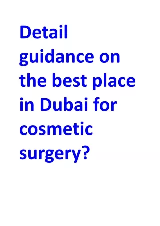 Best place for cosmetic surgery.docx