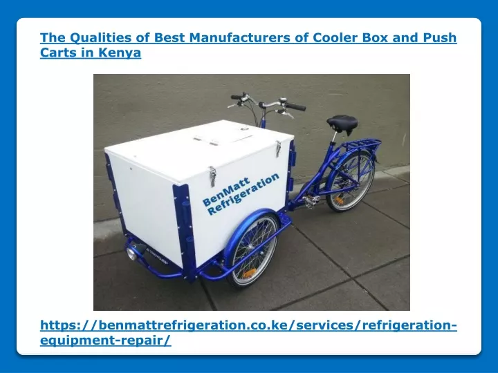 the qualities of best manufacturers of cooler