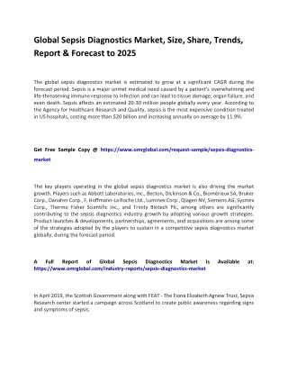 global sepsis diagnostics market size share