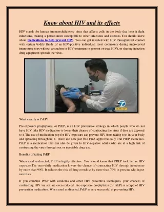 medications to help prevent HIV