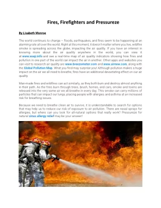 Fires Firefighters and Pressureze