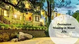 destination wedding in mount abu