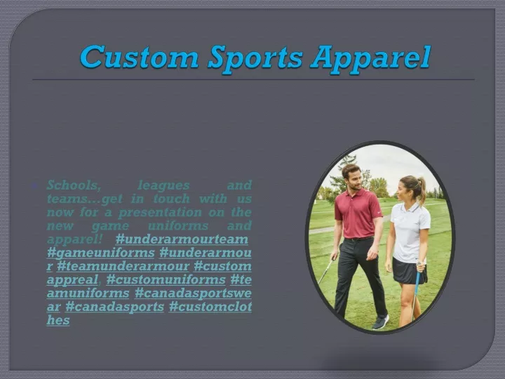 custom sports apparel