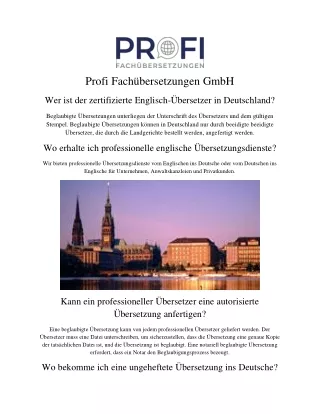 profi fach bersetzungen gmbh
