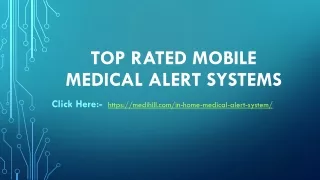 Top Rated Mobile Medical Alert Systems
