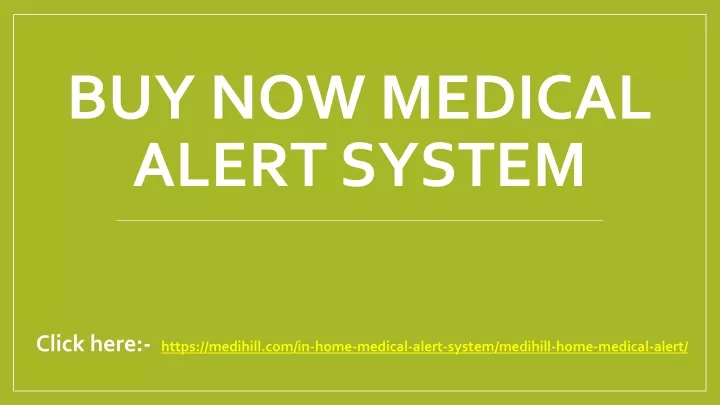buy now medical alert system