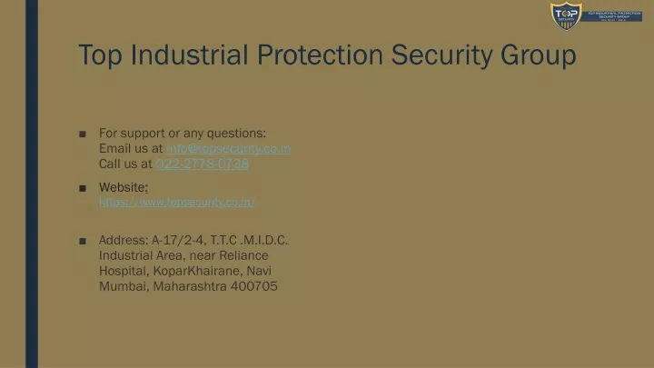 top industrial protection security group