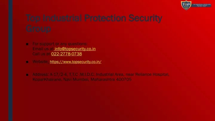 top industrial protection security group