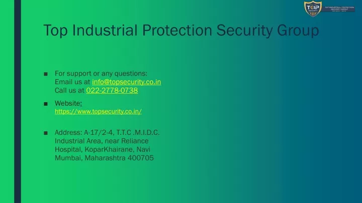 top industrial protection security group