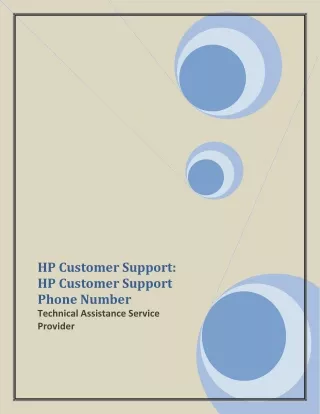 HP Customer Support HP Customer Support Phone Number-converted