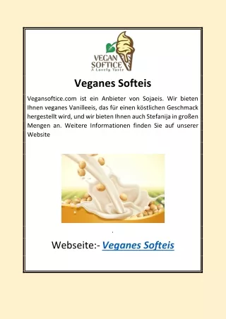 Veganes Softeis