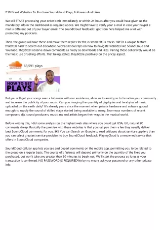 10 finest websites to purchase soundcloud plays