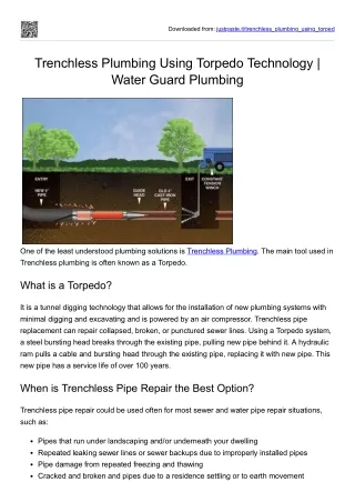 Trenchless-Plumbing-Using-Torpedo-Technology-Water Guard Plumbing