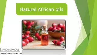 Natural African Oils