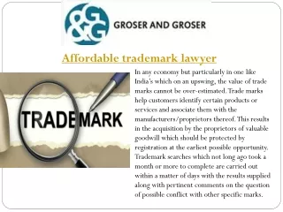 Trademark Infringement Lawyer