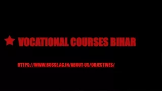 vocational courses bihar