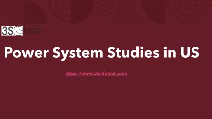 power system studies in us