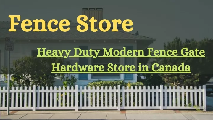 fence store