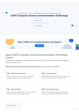 competitive exam gate gate computer science