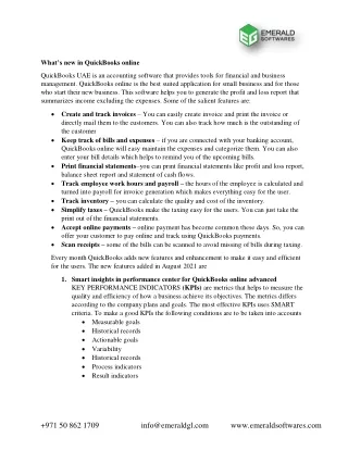 what s new in quickbooks online