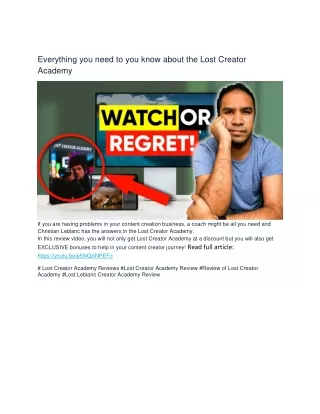 everything you need to you know about the lost