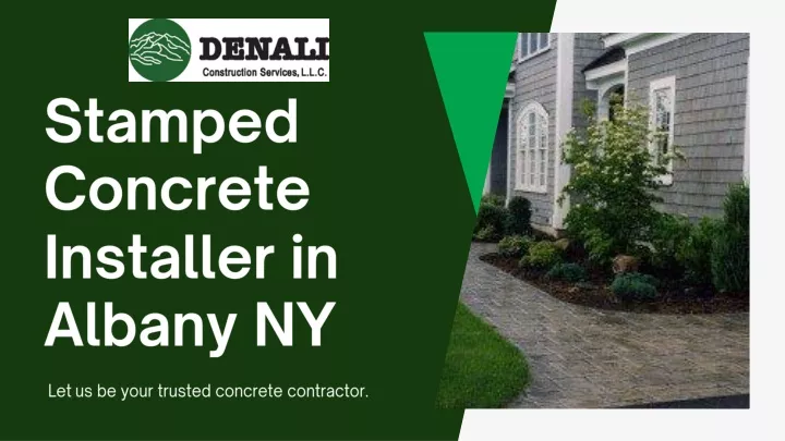 stamp ed concrete installer in albany ny