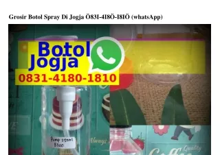 Grosir Botol Spray Di Jogja ౦83I_ㄐI8౦_I8I౦[WhatsApp]