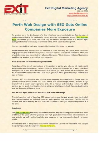 Web Designer Perth