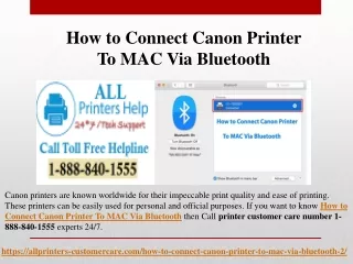 how to connect canon printer to mac via bluetooth