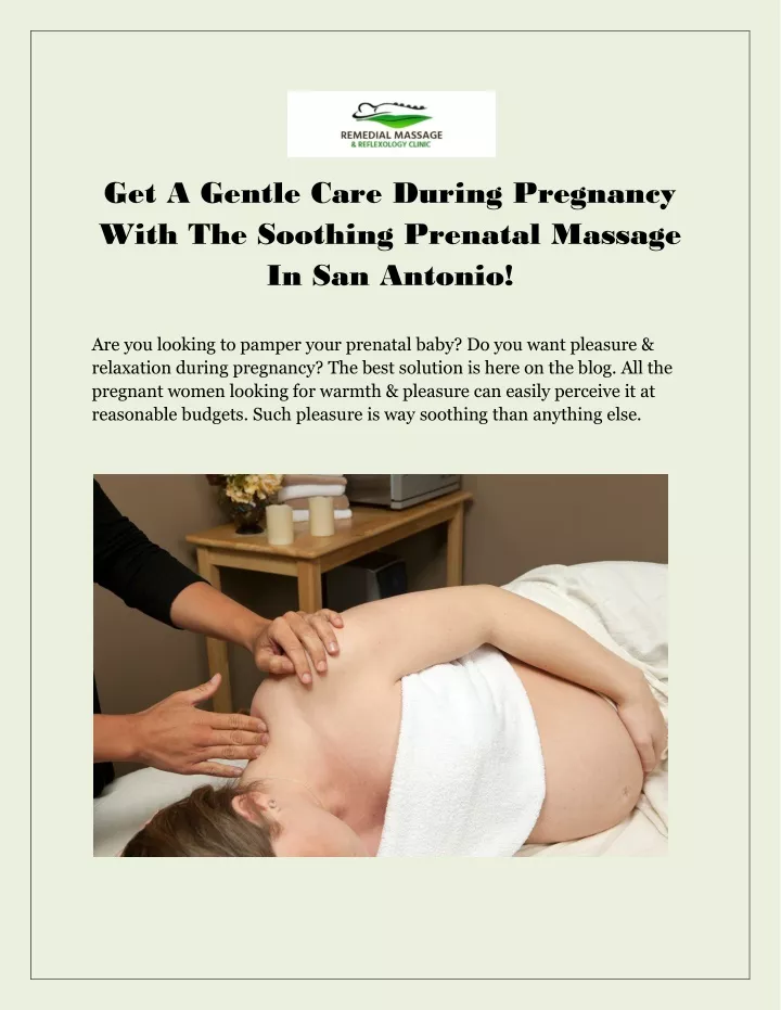 get a gentle care during pregnancy with