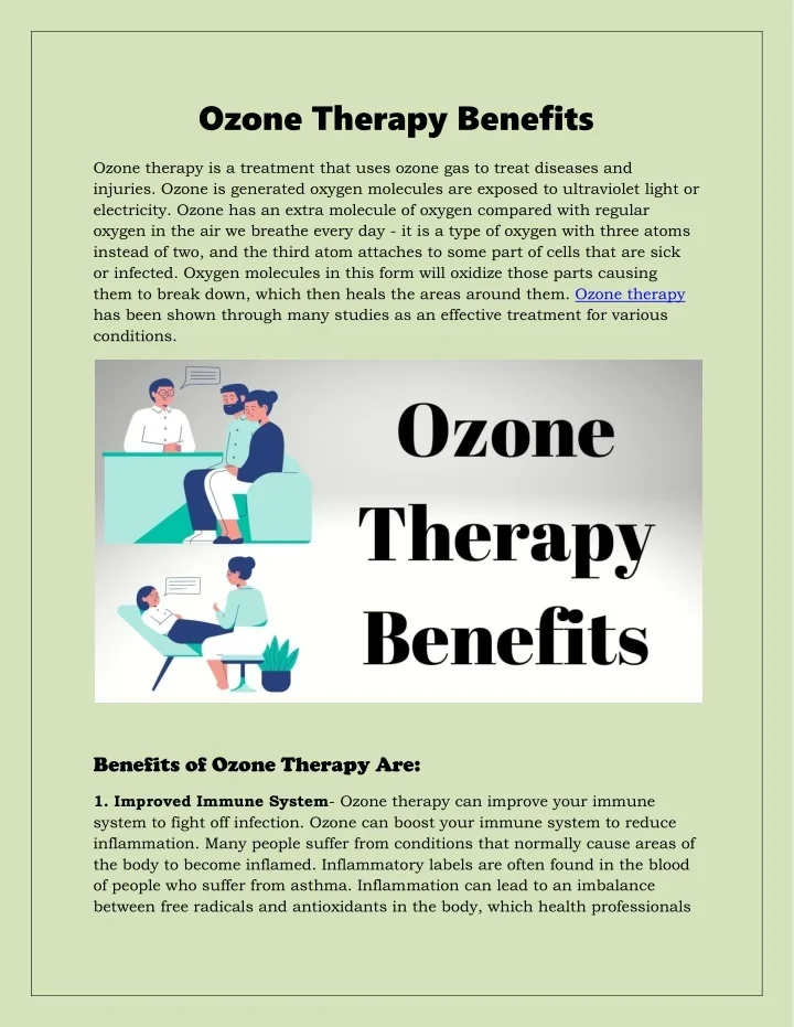 PPT OZone Therapy Benefits PowerPoint Presentation, free download