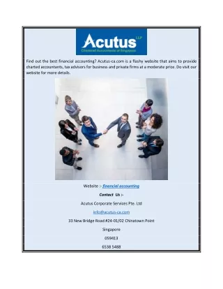 find out the best financial accounting acutus