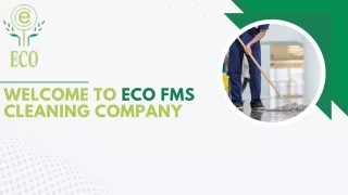 Importance Of Commercial Cleaning and Sanitizing | Eco Fms